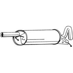 Koncový tlmič výfuku BOSAL 233-117