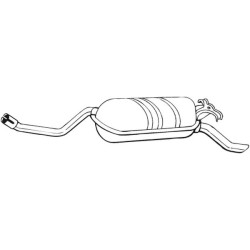 Koncový tlmič výfuku BOSAL 278-189