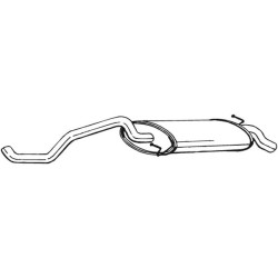 Koncový tlmič výfuku BOSAL 278-461
