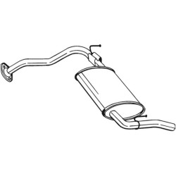 Koncový tlmič výfuku BOSAL 278-603