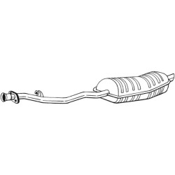 Koncový tlmič výfuku BOSAL 282-243