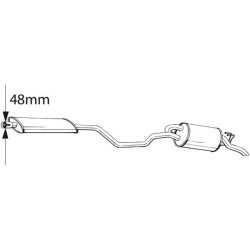 Koncový tlmič výfuku BOSAL 287-541