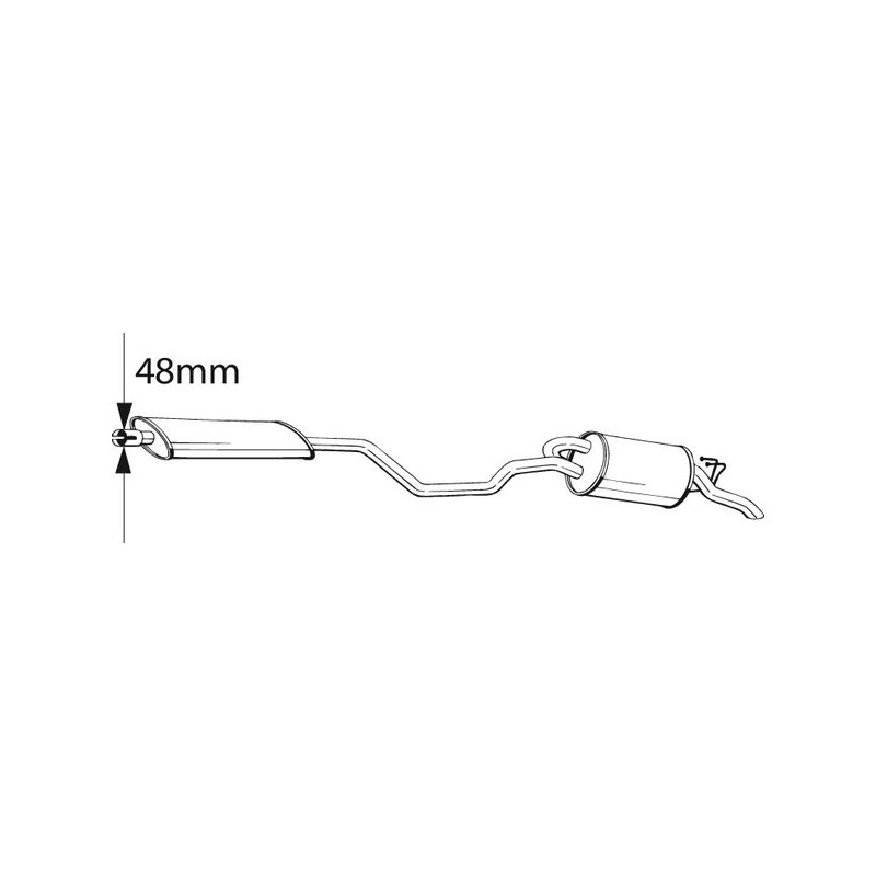 Koncový tlmič výfuku BOSAL 287-541