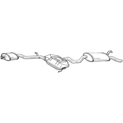 Koncový tlmič výfuku BOSAL 288-265