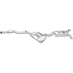Koncový tlmič výfuku BOSAL 292-305