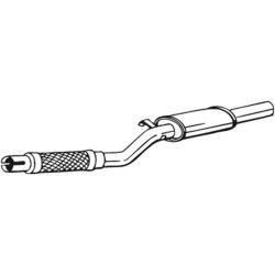 Stredný tlmič výfuku BOSAL 148-033