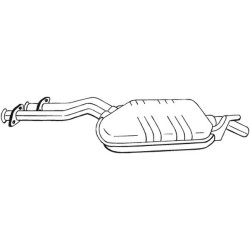 Stredný tlmič výfuku BOSAL 175-191
