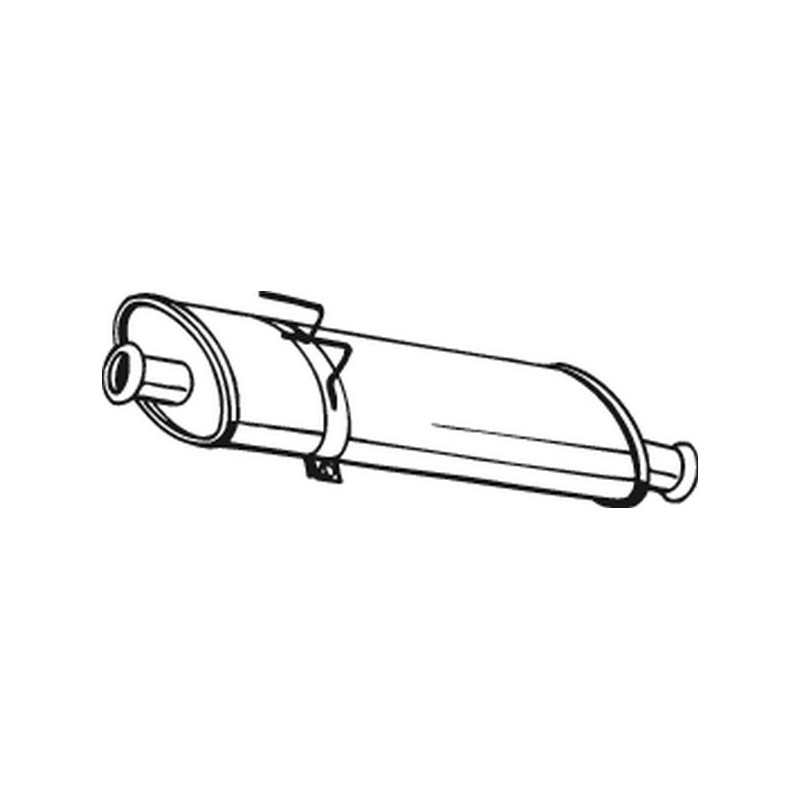 Stredný tlmič výfuku BOSAL 200-825