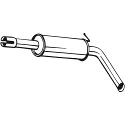 Stredný tlmič výfuku BOSAL 220-039