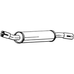 Stredný tlmič výfuku BOSAL 228-253