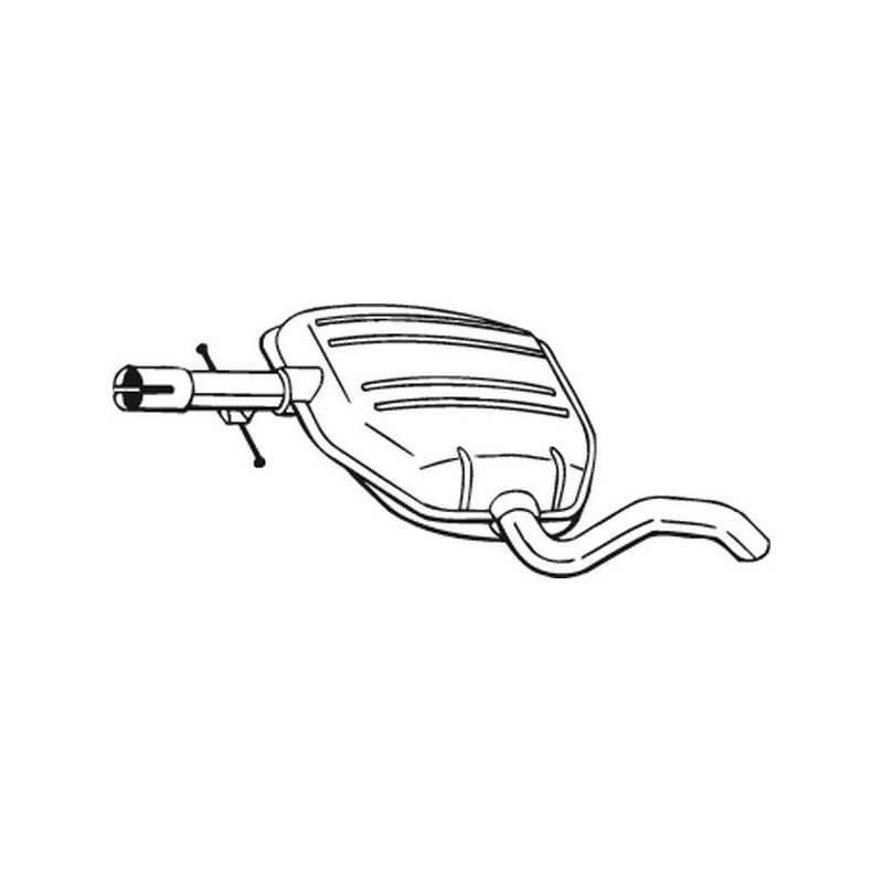 Stredný tlmič výfuku BOSAL 233-245