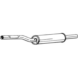 Stredný tlmič výfuku BOSAL 233-389