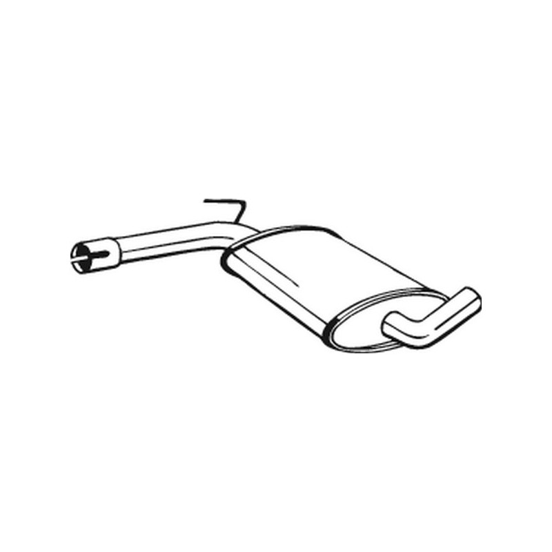 Stredný tlmič výfuku BOSAL 233-481