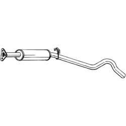 Stredný tlmič výfuku BOSAL 279-109