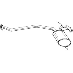 Stredný tlmič výfuku BOSAL 279-259