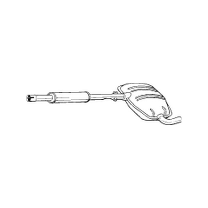 Stredný tlmič výfuku BOSAL 279-277