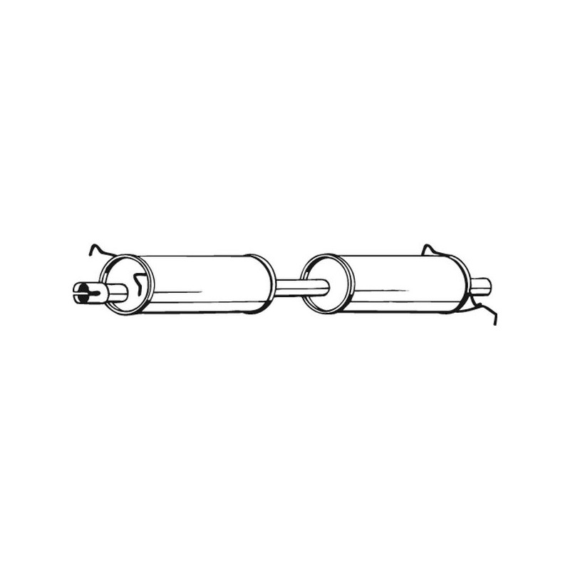 Stredný tlmič výfuku BOSAL 280-051