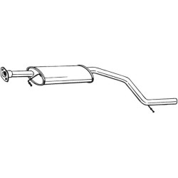Stredný tlmič výfuku BOSAL 281-067