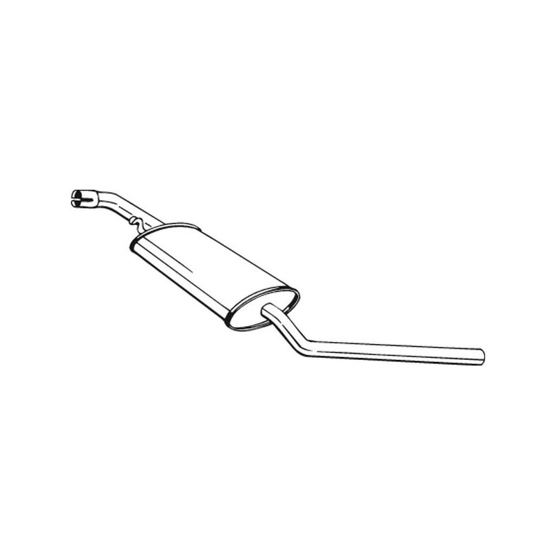 Stredný tlmič výfuku BOSAL 281-465