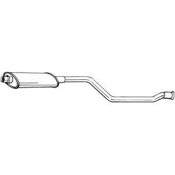 Stredný tlmič výfuku BOSAL 281-545