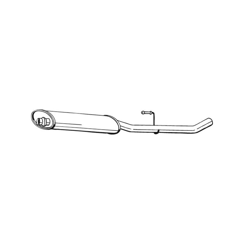 Stredný tlmič výfuku BOSAL 282-331