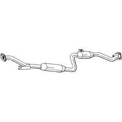 Stredný tlmič výfuku BOSAL 282-743