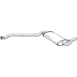 Stredný tlmič výfuku BOSAL 283-015