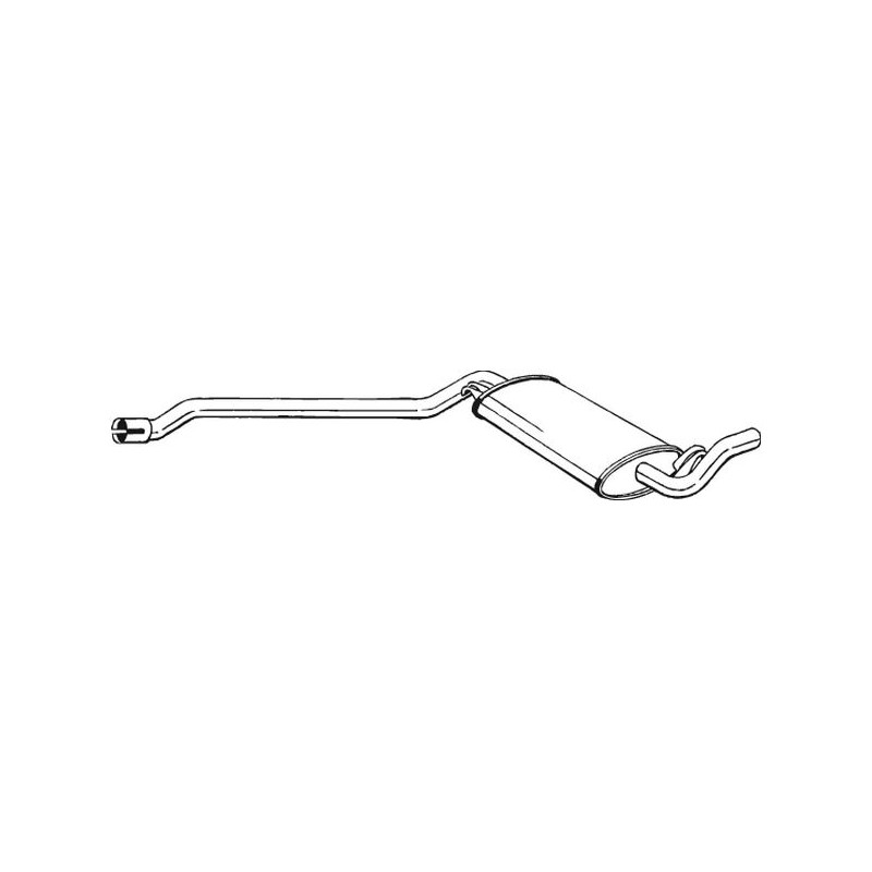 Stredný tlmič výfuku BOSAL 283-015