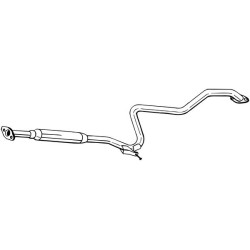 Stredný tlmič výfuku BOSAL 283-341