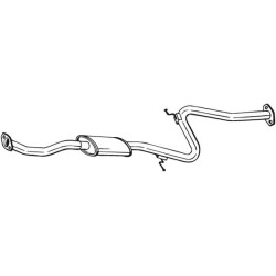 Stredný tlmič výfuku BOSAL 283-471