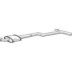 Stredný tlmič výfuku BOSAL 283-547