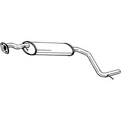Stredný tlmič výfuku BOSAL 283-565