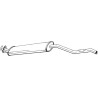 Stredný tlmič výfuku BOSAL 283-907