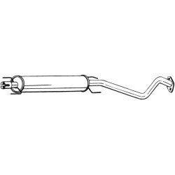 Stredný tlmič výfuku BOSAL 284-339