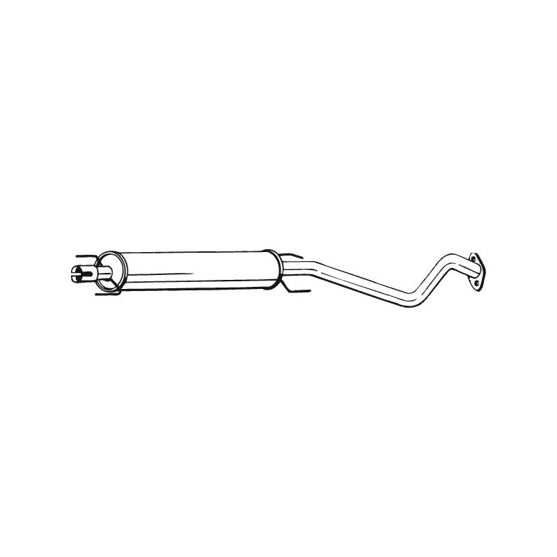 Stredný tlmič výfuku BOSAL 284-339