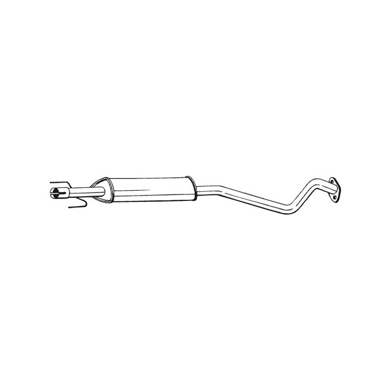 Stredný tlmič výfuku BOSAL 284-365
