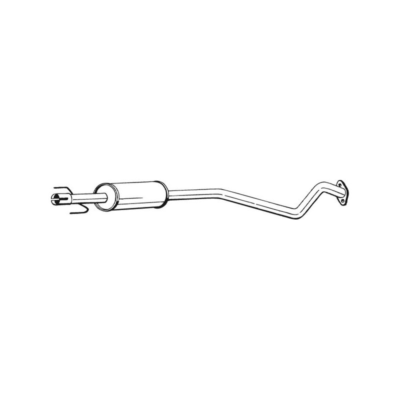 Stredný tlmič výfuku BOSAL 284-367