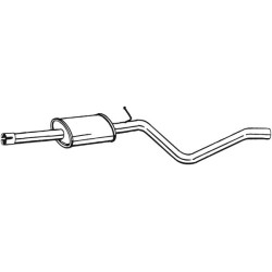 Stredný tlmič výfuku BOSAL 284-555