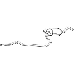 Stredný tlmič výfuku BOSAL 285-799