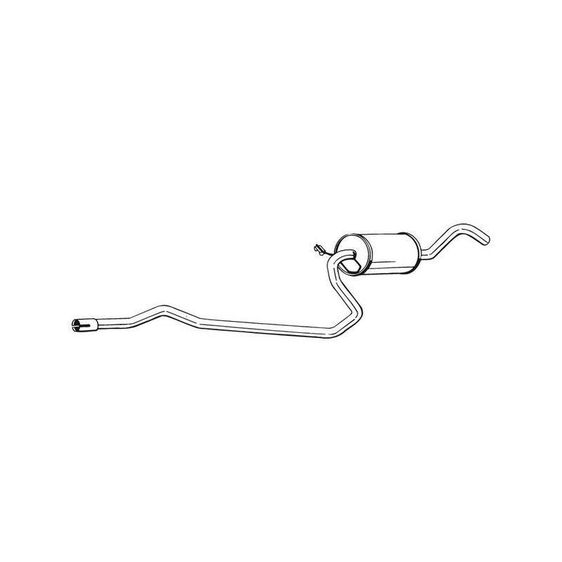 Stredný tlmič výfuku BOSAL 285-799