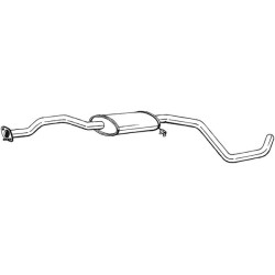 Stredný tlmič výfuku BOSAL 285-847