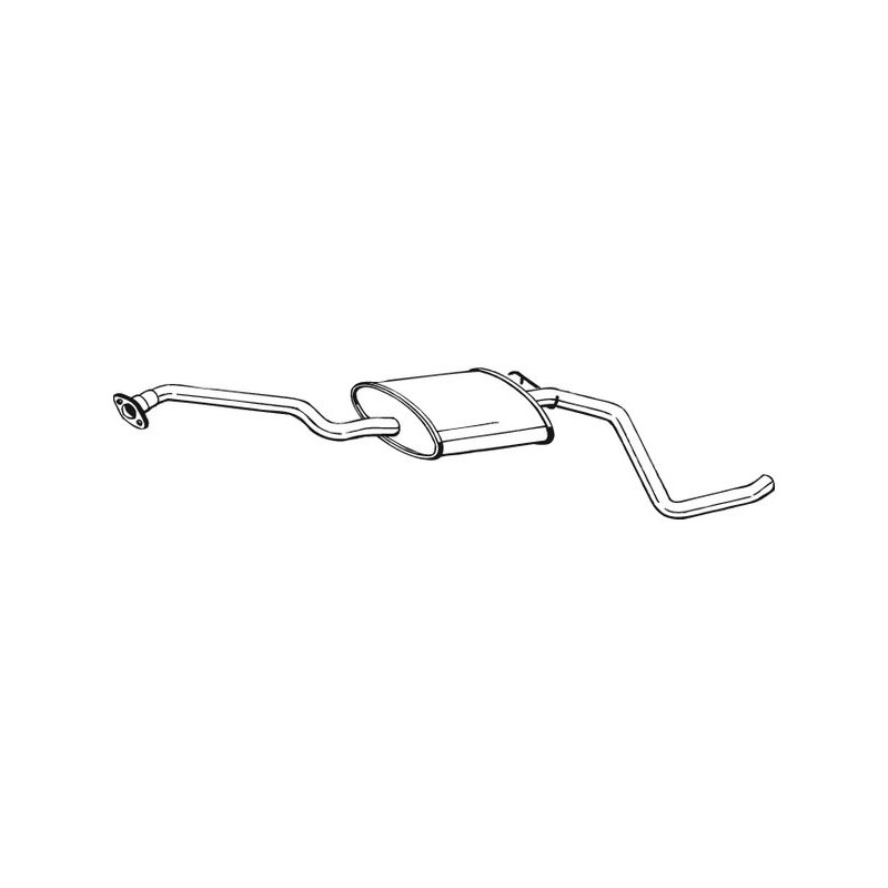 Stredný tlmič výfuku BOSAL 285-987