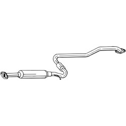 Stredný tlmič výfuku BOSAL 286-133
