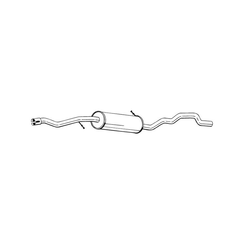 Stredný tlmič výfuku BOSAL 288-507