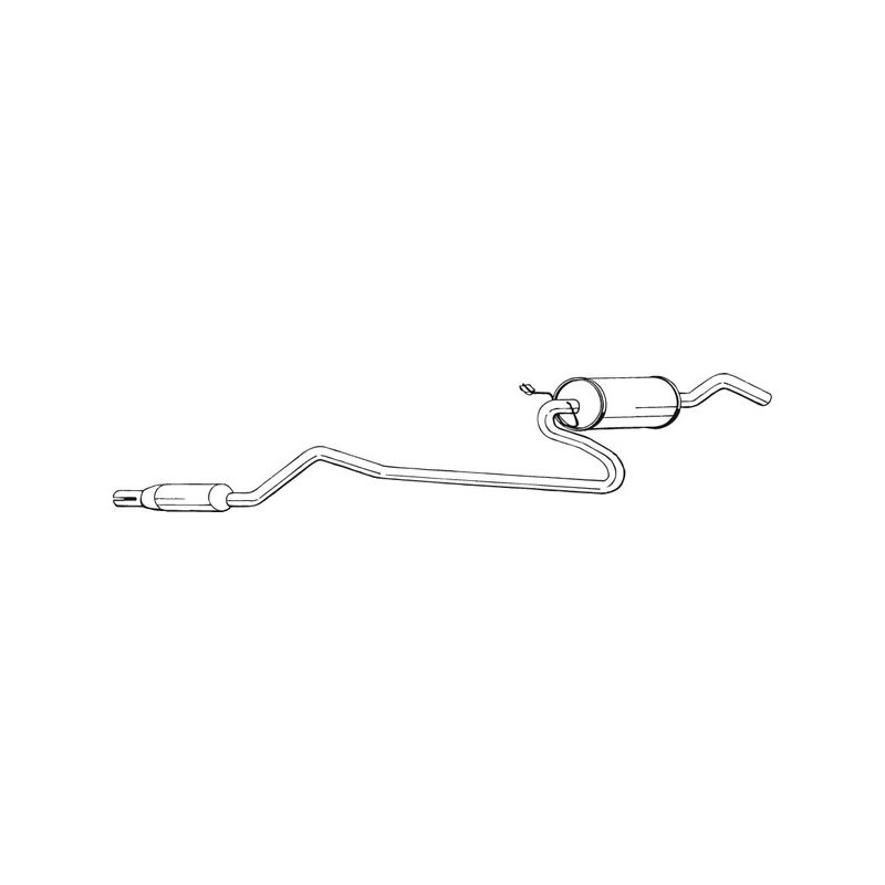 Stredný tlmič výfuku BOSAL 288-773