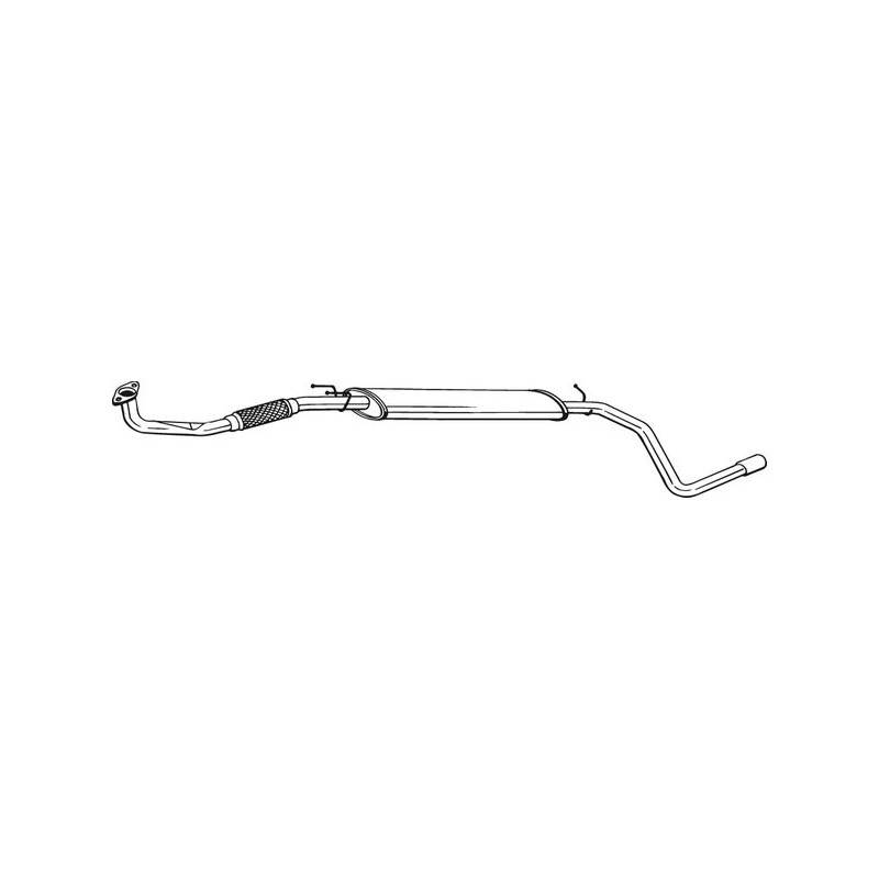 Stredný tlmič výfuku BOSAL 290-305