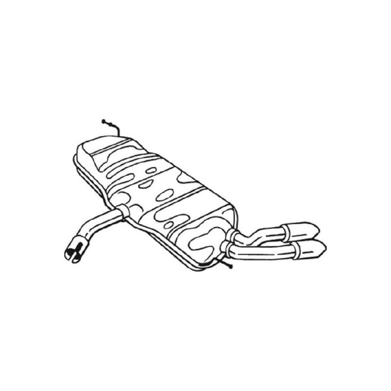 Koncový tlmič výfuku BOSAL 105-027