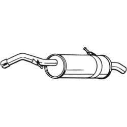 Koncový tlmič výfuku BOSAL 135-065