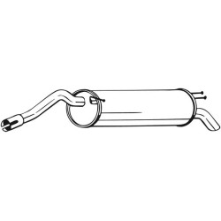 Koncový tlmič výfuku BOSAL 148-185