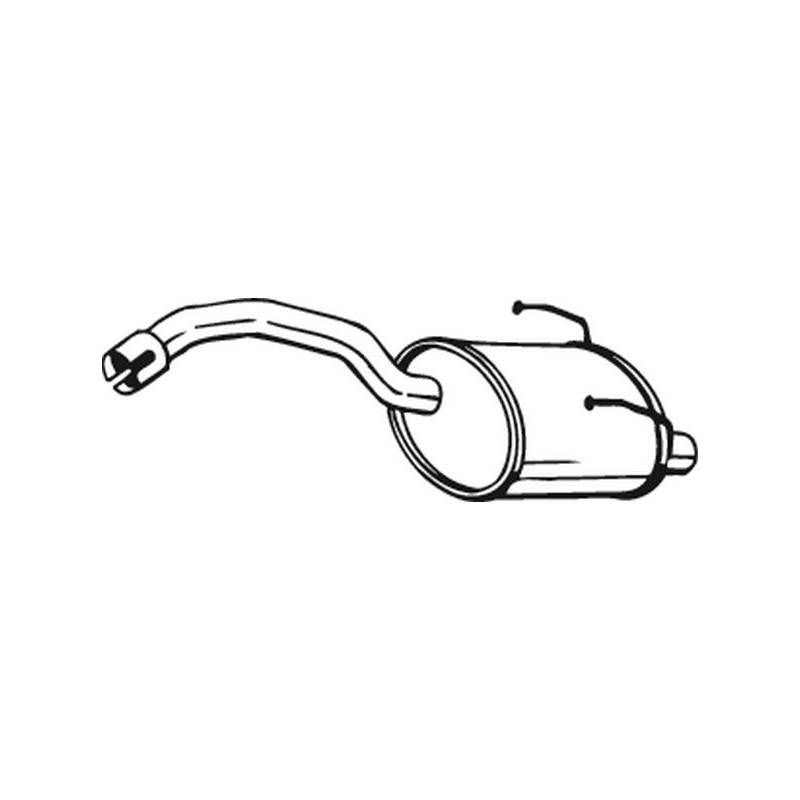 Koncový tlmič výfuku BOSAL 148-357